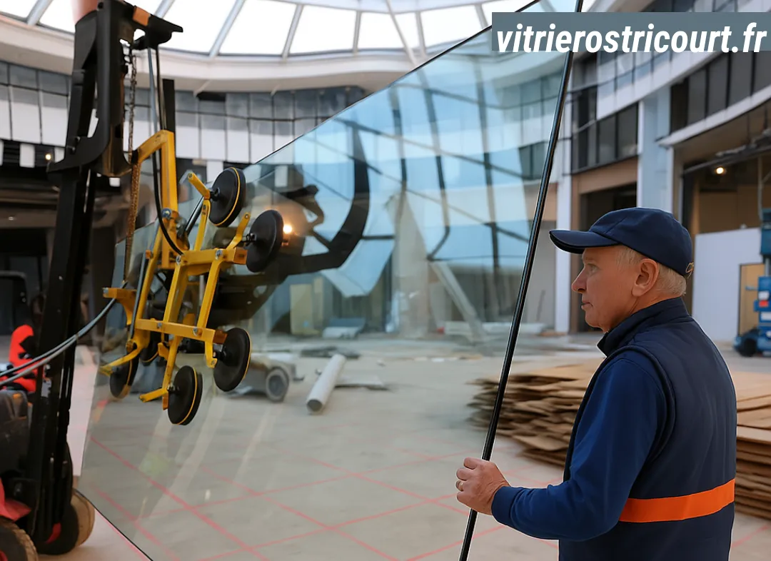 Remplacement de vitrine magasin Ostricourt